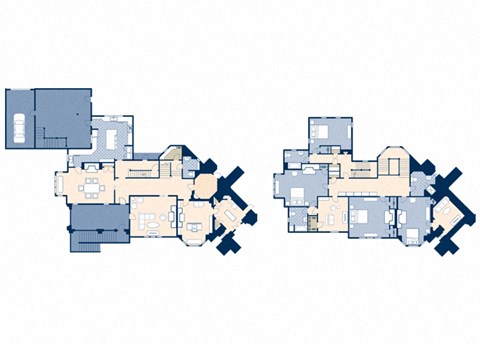 Floor plan for 4 beds, 3.5 baths, 5600 sqft